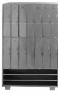 Apron Locker With Shoe Rack